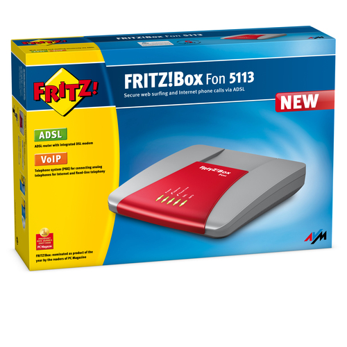 FRITZ! Box 5113 wired router Red – image 4
