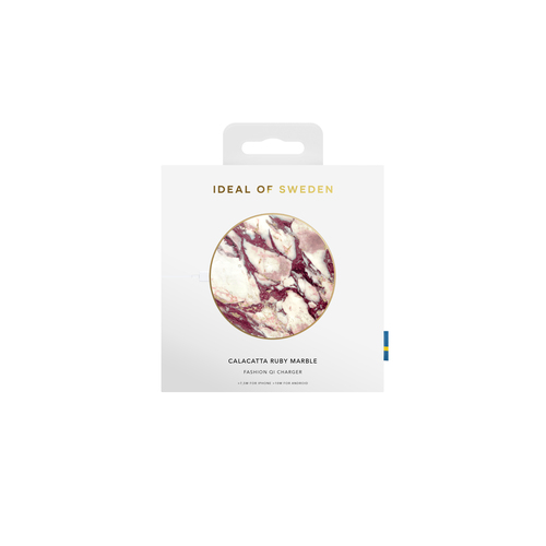 iDeal of Sweden Fashion Wireless Charger Calacatta Ruby Marble – image 3