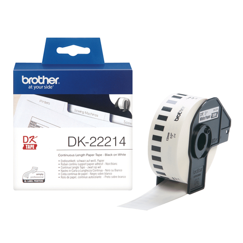 Original Brother DK22214 Continuous Paper Tape (12mm) - image 1