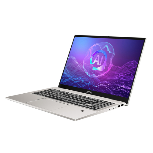 MSI Prestige A16 AI+ A3HMG-004FR AMD Ryzen AI 9 365 Ноутбук 40,6 cm (16") WQUXGA 32 GB LPDDR5x-SDRAM 1 TB Твердотельный накопитель (SSD) Wi-Fi 7 (802.11be) Windows 11 Pro Серебристый