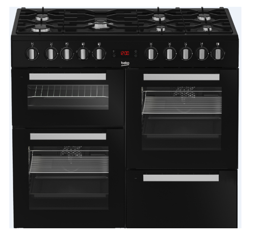 Beko PF335325DB cooker Freestanding cooker Electric Gas Black