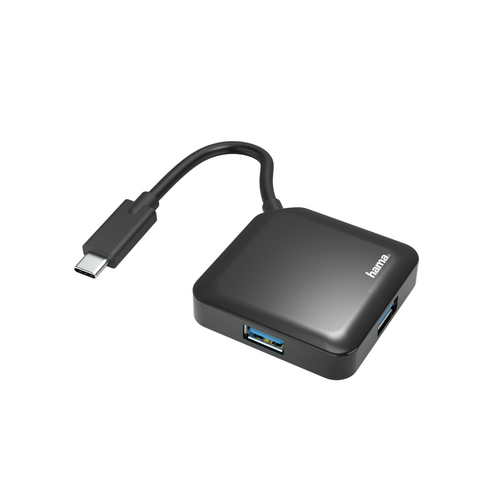 Hama 00200112 хаб-разветвитель USB 3.2 Gen 1 (3.1 Gen 1) Type-C 5000 Мбит/с Черный