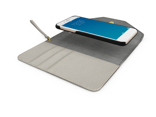 iDeal of Sweden Mayfair Clutch iPhone 8/7/6/6S/SE Light Grey – image 7