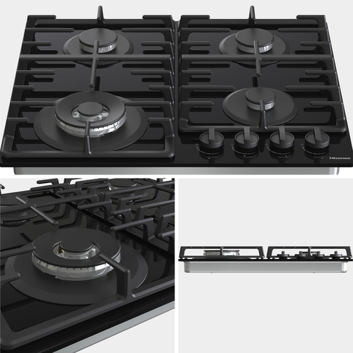 Hisense GG663BHF 60cm Gas on Gas Hob - Black – image 4