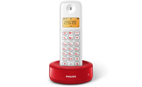 Philips D1301WR/BR telephone DECT telephone Caller ID Red, White – image 3