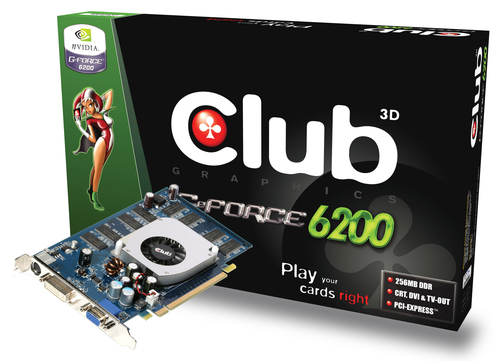 CLUB3D GeForce 6200 256MB(CGNX-626TVD)