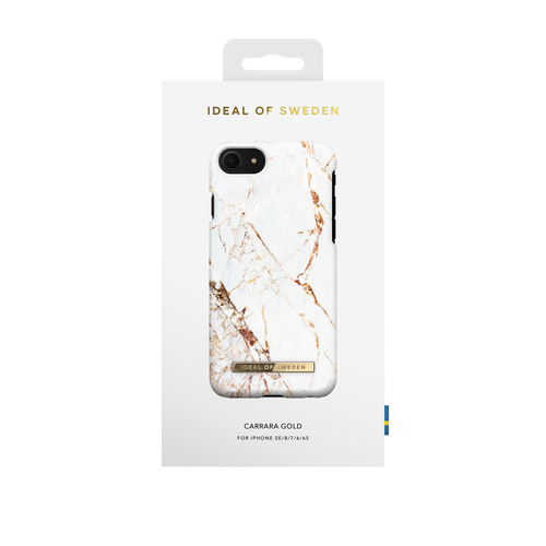 iDeal of Sweden Printed Case iPhone 8 / 7 / 6 / 6S / SE Carrara Gold – image 2