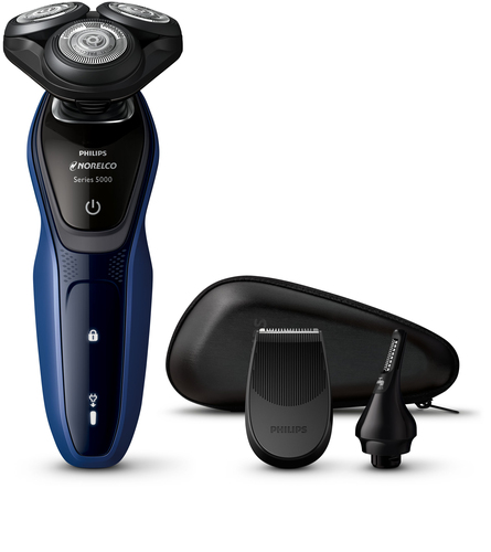 Philips S5074/89 men's shaver Rotation shaver Trimmer Black, Blue – image 1