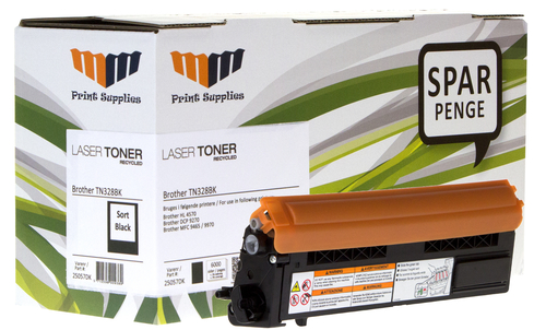 MM Black Laser Toner - Brother TN328BK - For Brother DCP / HL / MFC – image 1