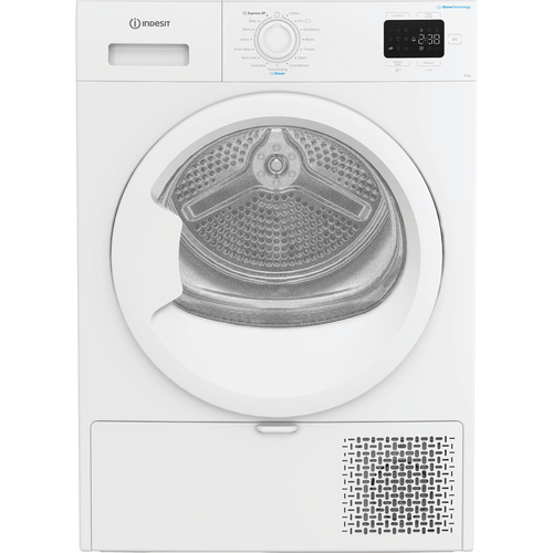 Indesit CYSD82DWWUK 8kg Heat Pump Condenser Dryer in White A Rated Ste - image 1