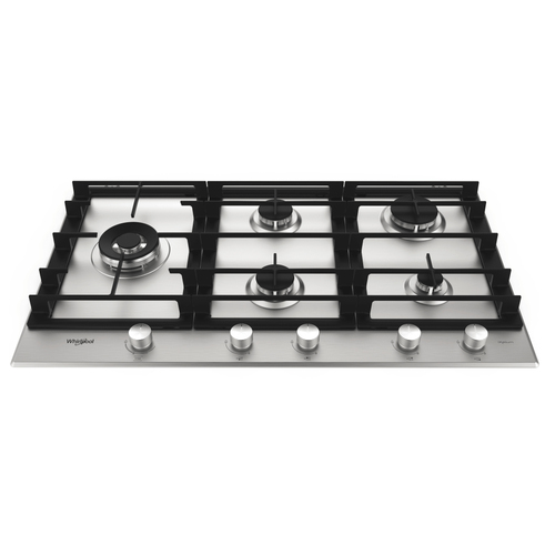 Whirlpool GMW9552/IXL Черный, Нержавеющая сталь Встроенный Газовый 5 зона(ы)
