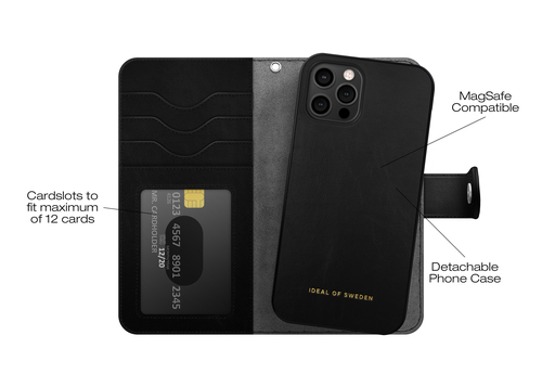 iDeal of Sweden Magnet Wallet+ MagSafe iPhone 12 / 12 Pro Black – image 5