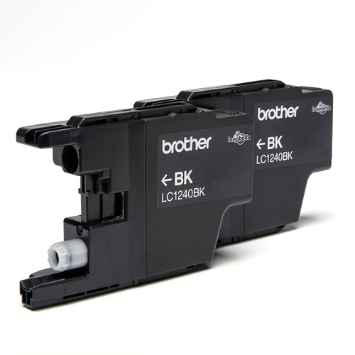 Original Brother LC1240 Black Ink Cartridge Twin Pack - image 2
