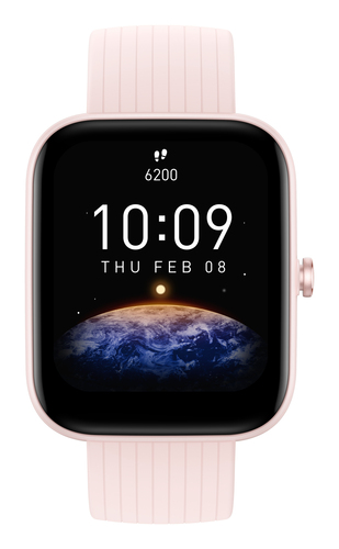 Amazfit Bip 3 Pro 4,29 cm (1.69") TFT 44 mm Цифровой 240 x 280 пикселей Сенсорный экран Розовый GPS (спутниковый)