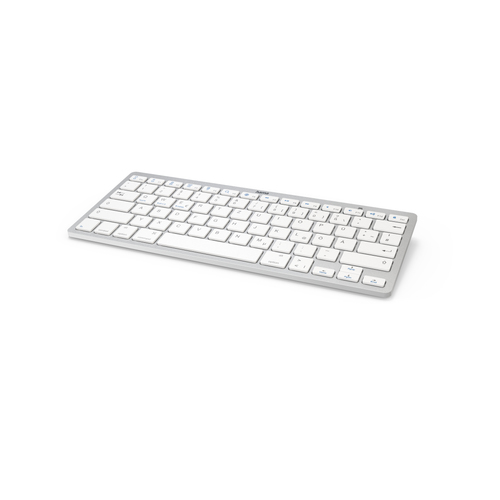 Hama KEY4ALL X510 клавиатура Офисная Bluetooth QWERTZ Немецкий Серебристый, Белый