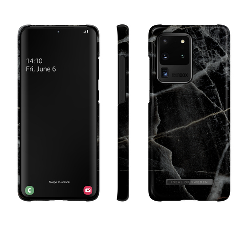 iDeal of Sweden Printed Case Galaxy S20 Ultra Black Thunder Marble – image 2