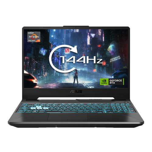 ASUS TUF Gaming A15 FA506NCR-HN015W AMD Ryzen™ 7 7435HS Ноутбук 39,6 cm (15.6") Full HD 16 GB DDR5-SDRAM 1 TB Твердотельный накопитель (SSD) NVIDIA GeForce RTX 3050 Wi-Fi 6 (802.11ax) Windows 11 Home Черный