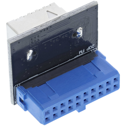 Product image: InLine USB 3.0 to USB 3.1 Front Panel Key-B Adapter straight internal