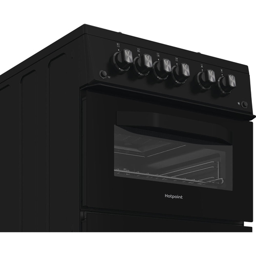 Hotpoint HDG5GCB 50 cm Gas Cooker - Black - image 6