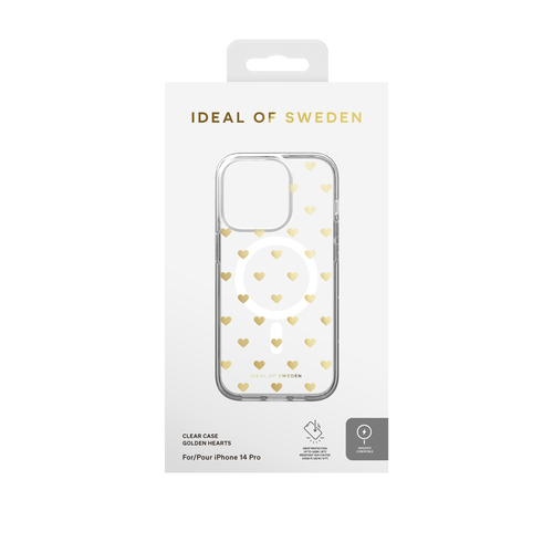 iDeal of Sweden Clear Case MagSafe iPhone 14 Pro Golden Hearts – image 2