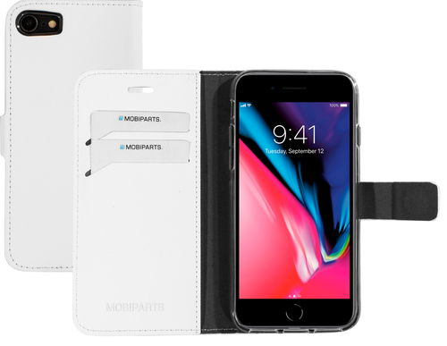 Mobiparts Saffiano Wallet Case Apple iPhone 7, iPhone 8 White – image 1