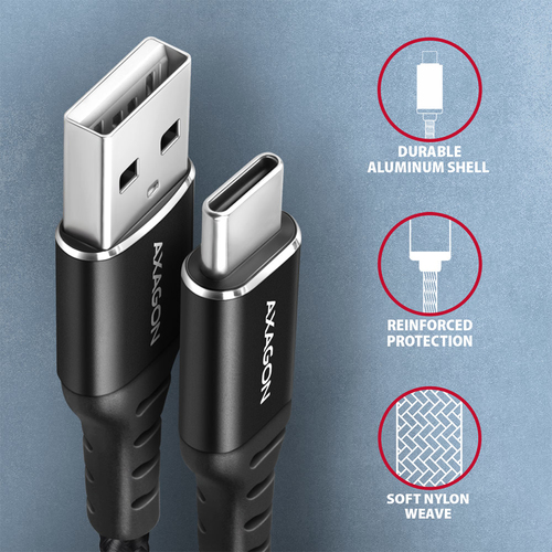 AXAGON BUCM-AM20AB - USB-C-Kabel - 24-poliger USB-C auf USB – Foto 4 von 8