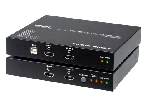 ATEN USB HDMI Dual View HDBaseT 2.0 KVM verlenger (4K@100 m voor Single View)