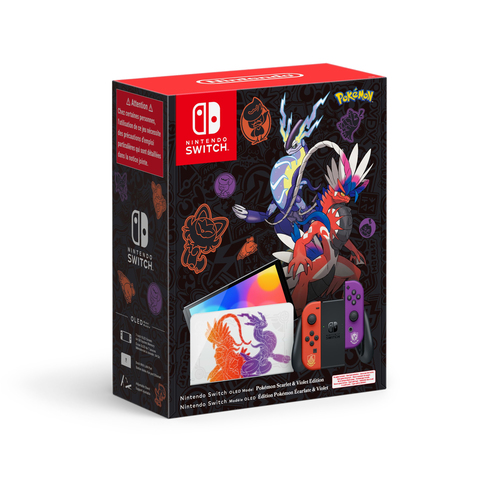 Nintendo Switch Oled Pokémon Scarlet & Violet Edition портативная игровая приставка 17,8 cm (7") 64 GB Сенсорный экран Wi-Fi Разноцветный