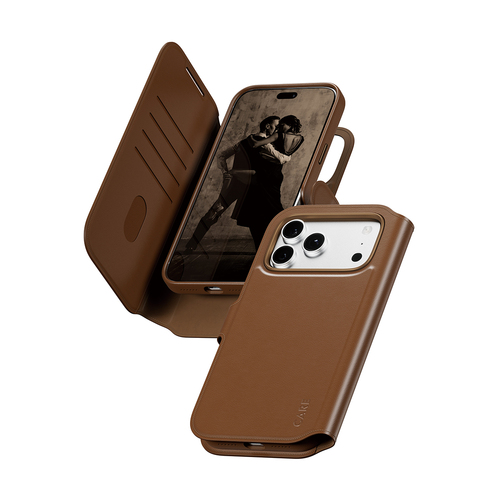 PanzerGlass CARE™ by PanzerGlass® Tango 2-in-1 Wallet Case Brown w. MagSafe iPhone 18 Pro Max | 17 Pro Max
