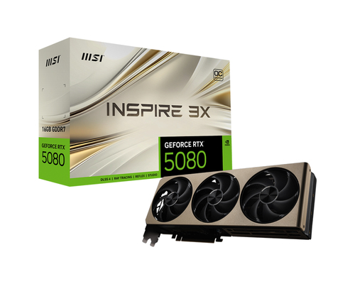 MSI GEFORCE RTX 5080 16G INSPIRE 3X OC видеокарта NVIDIA 16 GB GDDR7
