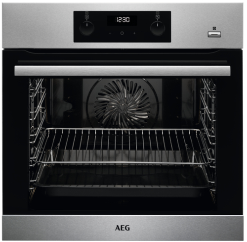 AEG BES355010M духовка 71 L 3200 W Черный, Нержавеющая сталь
