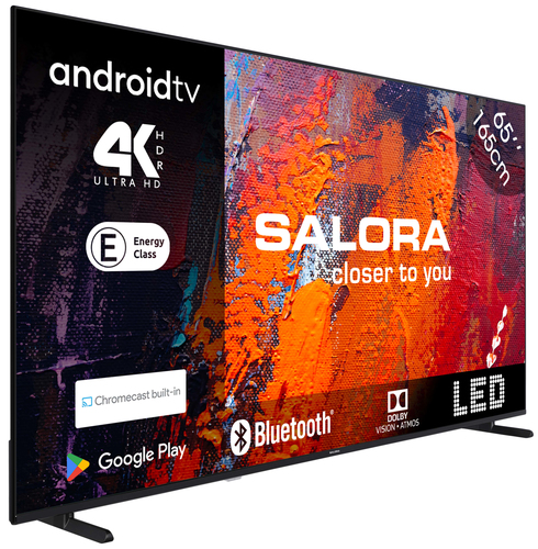 Salora 65UA550 TV 165.1 cm (65") 4K Ultra HD Smart TV Wi-Fi Black 250 cd/m² – image 2