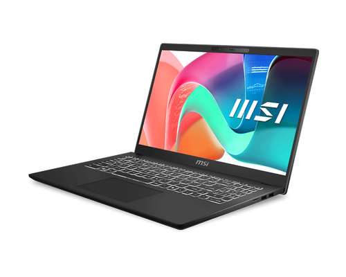 MSI Modern 15 H C2RMTG-406US Intel Core 9 270H Ноутбук 39,6 cm (15.6") Full HD 32 GB DDR4-SDRAM 1 TB Твердотельный накопитель (SSD) Wi-Fi 6E (802.11ax) Windows 11 Home Черный