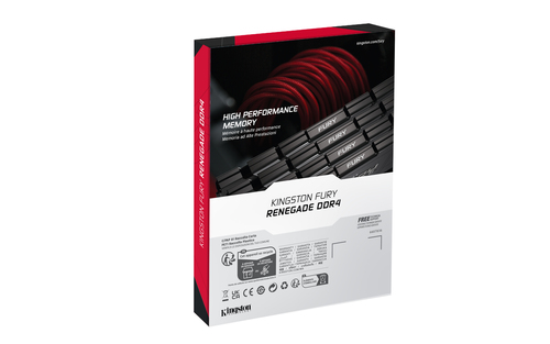 Kingston Fury Renegade 32GB Kit (2 x 16GB), DDR4, 3600MHz, CL16, Xmp, Dimm Memory, Black/Grey - KF436C16RB12K2/32 - image 6
