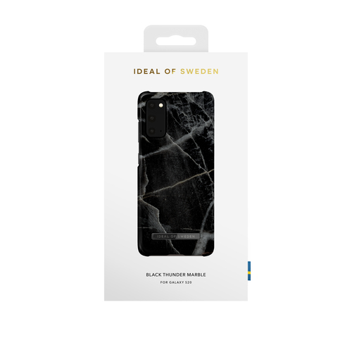 iDeal of Sweden Printed Case Galaxy S20 Black Thunder Marble
