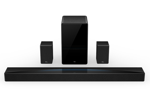 TCL Q Q85H Class 7.1.4 Channel Sound Bar with Dolby Atmos, Wireless Subwoofer, and Wireless Surround Speakers
