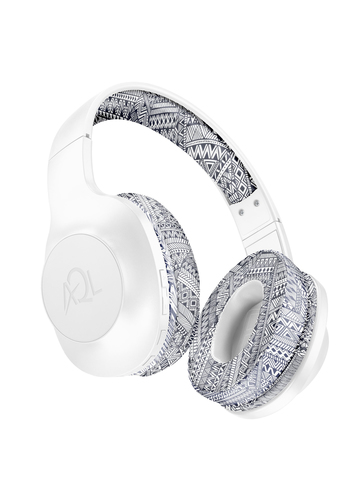 AQL BTHEADBASTROS2 наушники/гарнитура Проводной и беспроводной Оголовье Calls/Music Микро-USB Bluetooth Серый, Белый