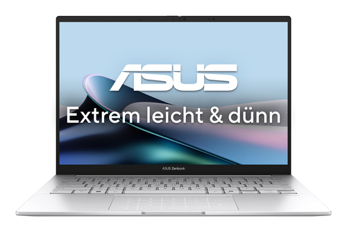 ASUS Zenbook 14 OLED UX3405CA-QD1302W Intel Core Ultra 7 255H Ноутбук 35,6 cm (14") WUXGA 16 GB LPDDR5x-SDRAM 1 TB Твердотельный накопитель (SSD) Wi-Fi 7 (802.11be) Windows 11 Home Серебристый QWERTZ Немецкий