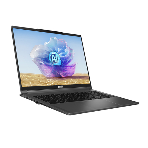 MSI Creator 16 AI STUDIO A1VIG-074US Intel Core Ultra 9 185H Ноутбук 40,6 cm (16") UHD+ 64 GB DDR5-SDRAM 2 TB Твердотельный накопитель (SSD) NVIDIA GeForce RTX 4090 Wi-Fi 7 (802.11be) Windows 11 Pro Серый