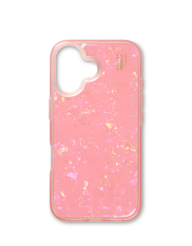 iDeal of Sweden Pearlised Case iPhone 16 Pink