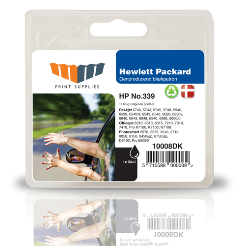 MM Black Inkjet Cartridge - Replaces HP No.339 (C8767EE) - 20% Extra ink compared to OEM