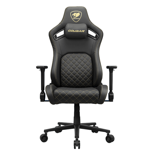 COUGAR CGR-DFL-GLB Игровое кресло для ПК Сиденье с мягкой обивкой Черный, Золото