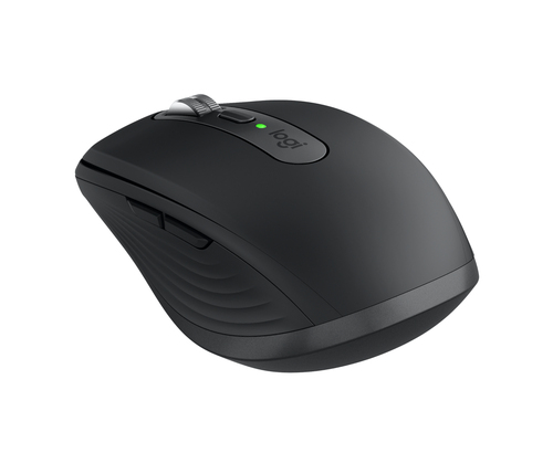 Logitech MX Anywhere 3S. Form factor: Right-hand. Movement detection technology: Laser, Device interface: RF Wireless + Bl