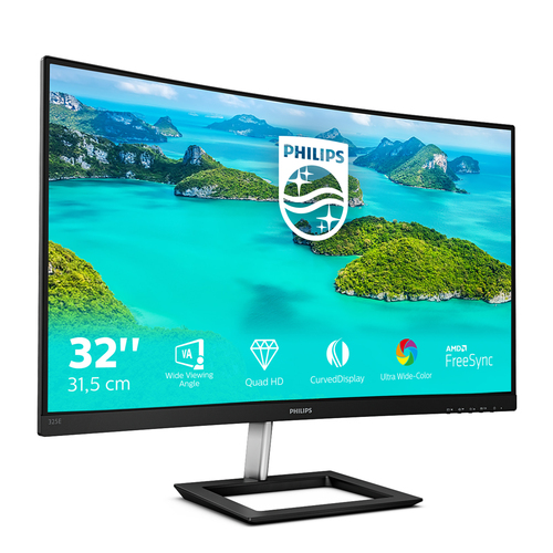 Philips E Line 325E1C/00 31.5" Quad HD VA 75Hz Monitor - Crystal Clear Gaming & Professional Display - image 3