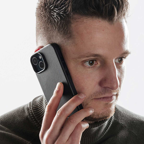 Accezz MagSafe Leather Backcover voor iPhone 16 Pro Max Telefoonhoesje Zwart, afbeelding 5