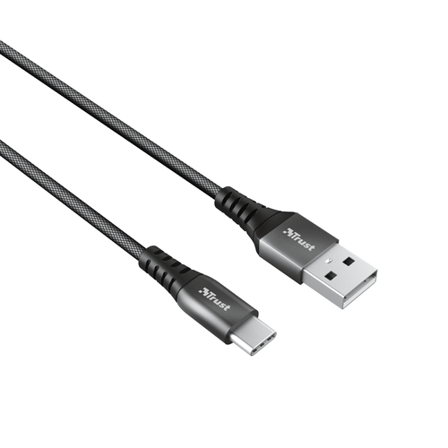 Trust 23571 USB кабель USB 2.0 1 m USB A USB C 0,48 Gbit/s 15 W Черный