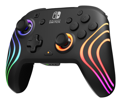 PDP Nintendo Switch Black Afterglow Wave Wireless Controller With Motion gamepad, afbeelding 2