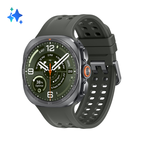 Samsung Galaxy Watch Ultra 2 LTE Titanium Zilver/Groen 47mm