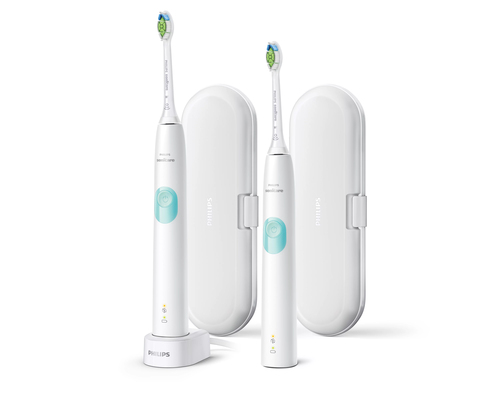 Philips Sonicare ProtectiveClean 4300 HX6807/35 2-pack sonic electric toothbrushes with chargers – image 2