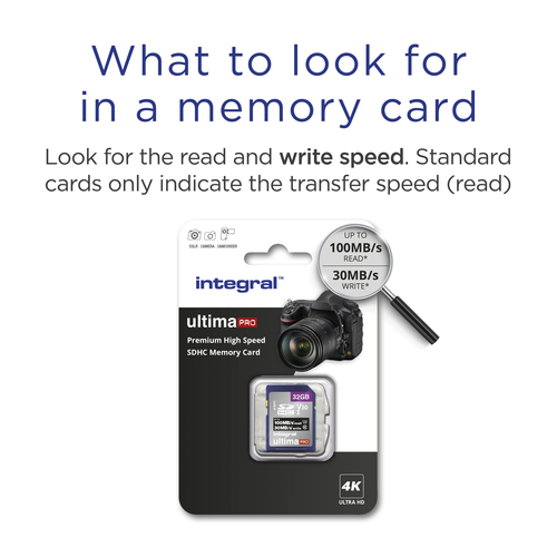 Integral 32GB SDHC UHS-1 U3 CL10 V30 UP TO 100MBS READ 30MBS WRITE – image 4